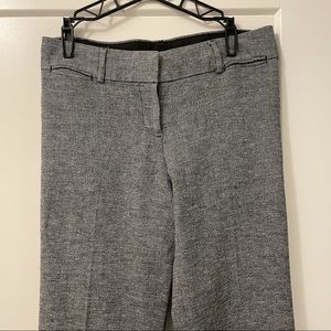 LOFT Marisa Fit Trouser Pants linen twill Grey Size 4